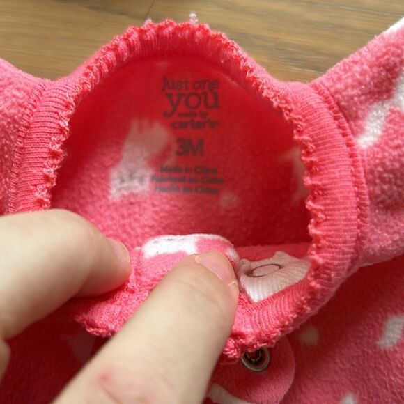 4 micro fleece carters zipper footies NB-3M - Picture 3 of 12